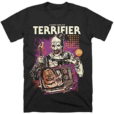 Image of MEgLob Terrifier Dead Air T Shirt Black Graphic Unisex Tee M