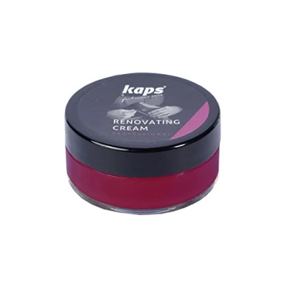 Image of Renovating Repair Cream for Smooth Leather Shoes Bags Seats, Scratch and Scuff Cover, Kaps (111 Bordeaux)