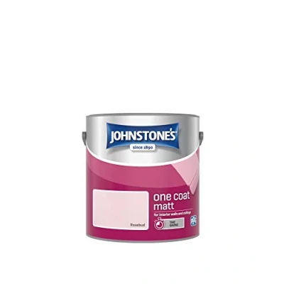 Image of Johnstone&#039;s One Coat Matt Emulsion Paint Rosebud 2.5L
