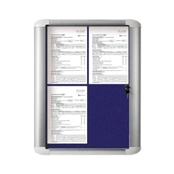 Image of Bi Office External Display Case 450x614mm Blue