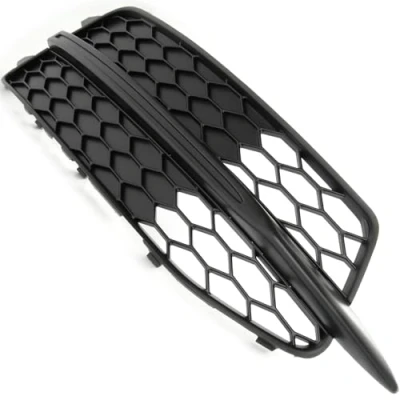 Image of Underground Parts Matt Black Front Side Lower Bumper Grille Right Drivers for Audi A6 C7 S Line 2011 2015