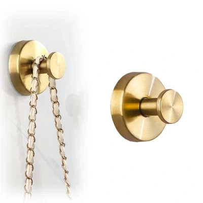 Image of Suction Cup Hooks for Wreaths on Glass, Wreath Hanger, Pop Socket, Holder Glass Door, Cups Front Door Hanging (gold, 1)