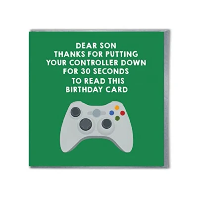 Image of Brainbox Candy Son Gaming Birthday Card Perfect For The Gamer In Your Life