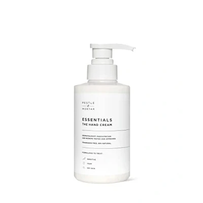 Image of Pestle &amp; Mortar Essentials The Hand Cream Moisturiser 300ml Fast absorbing with Shea Butter for Dry, Eczema prone and Psoriasis skin, Dermatologically tested, midwife approved