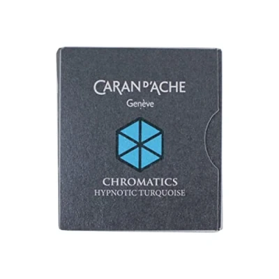 Image of Caran d&#039;Ache CD8021.191 Ink Cartridges Hypno Turquoise (Pack of 6)