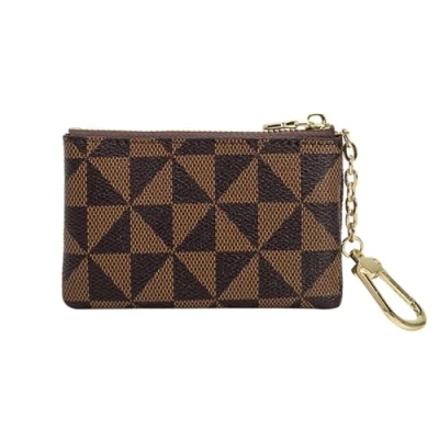 Image of Coin Purse,Leather Purses for Women with Zip,Portable Small Pouch Keychain,Mini Purse Card and Coin,Men&#039;s Women&#039;s &amp; Pouches (Brown)