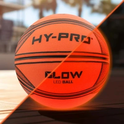 Image of Hy Pro Premium Light Up LED Glow Basketball in the Dark Cool Sports Gift Idea, Official Size 7