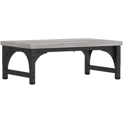 Image of vidaXL Monitor Stand Grey Sonoma 37x23x14 cm Engineered Wood