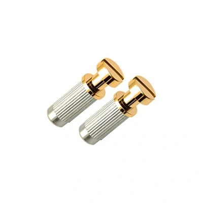 Image of Gotoh Stop Tailpiece Stud and Insert Set For USA Guitars Gold