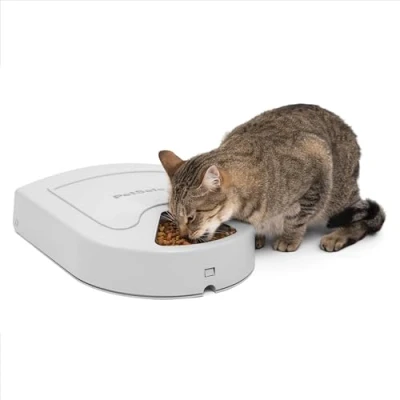 Image of PetSafe 5 Meal pet Feeder for Dogs and Cats, food dispenser, Schedule meals, Holds cups (1.2 litres) of