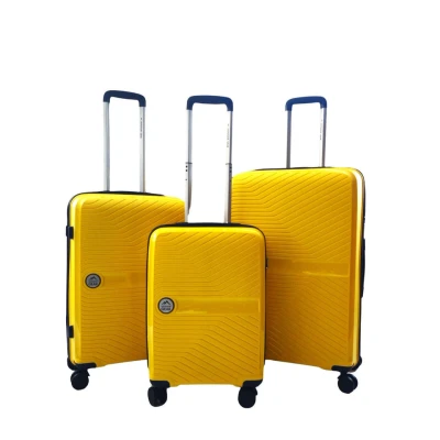 Image of Yellow Medium Check in Suitcase 65 x 44 25 cm Lightweight Hard Shell Luggage