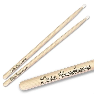 Image of keepdrum Personalised Drumsticks with Desired Engraving 1 Pair
