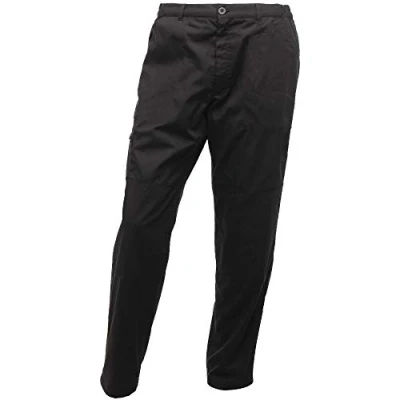 Image of Regatta Professional Men&#039;s Water repellent Cargo Work Trousers Black, Size: 46 L