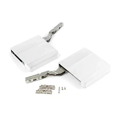 Image of Emuca Stay for Lift ups Furniture Door, up Hinge System, Strength 480 1.250, Steel and Plastic, White