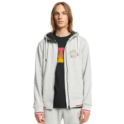 Image of Quiksilver Sweatshirt SPORTSLINE BLOCK FZ HOODIE S Grey