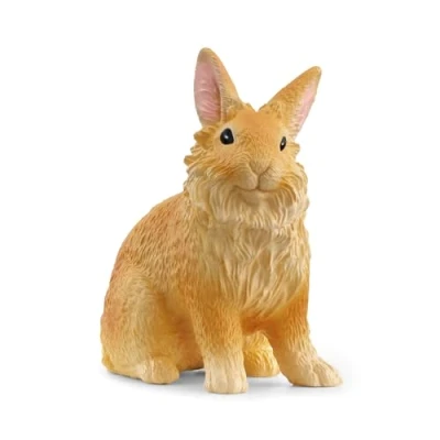 Image of schleich 13974 FARM WORLD Lionhead Rabbit Figurine for ages 3+, Brown