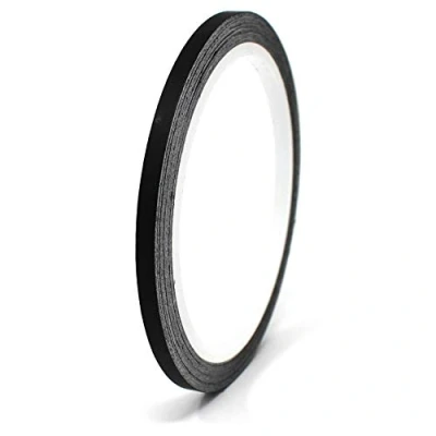 Image of Finest Folia Vinyl Trim Stripe 33ft Tape Pinstriping Striping Sticker for Car Motorcycle Bike Truck Boat Decal Crafting Handicrafts Model Making self adhesive (Matt black, 0,157“)