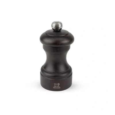 Image of Peugeot Bistro Manual Pepper Mill Classic Café Style Adjustable Grinder Beechwood, Chocolate, 10 cm