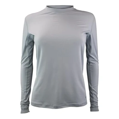 Image of HEAT HOLDERS Ladies Thermal T Shirt Winter Long Sleeve Baselayer Top for Women (XL, Grey)