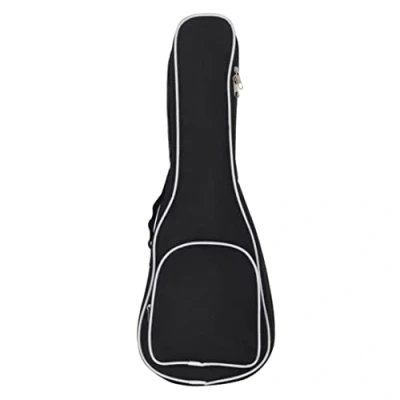 Image of Ukulele Case,Ukulele Bag Case Guitar Gig Backpack Portable Cotton Nylon Padded Zipper Pockets with Handle for Concert Ukeleles 23 Inch Black