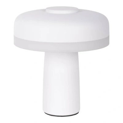 Image of Näve LED table lamp Pilu, white, height 16.5 cm metal Touchdim