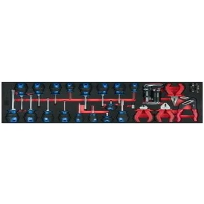 Image of KS Tools Screwdriver and Pliers Set 59 Parts Full Drawer Inlay