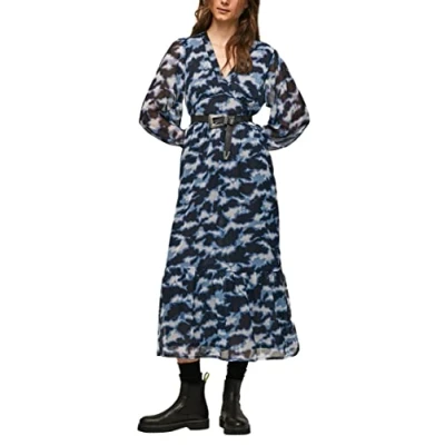 Image of Pepe Jeans Women&#039;s Blita Dress, Multicolour (Multi), XS