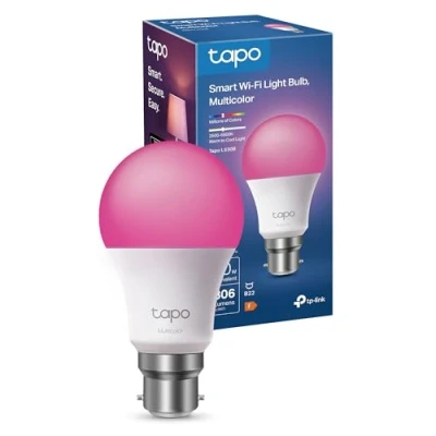 Image of Tapo Smart Colour Changing Light Bulb, Wi Fi App &amp; Voice Control Alexa Bulbs, Timer, Energy Saving Easy Setup, B22 LED Works with Alexa, L530BA