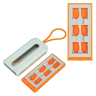 Image of JJC Travel Memory Card Case Holder for 6 CFexpress Type A + 12 TF/Micro SD SDXC SDHC, Anti Shock Carrying Box Wallet