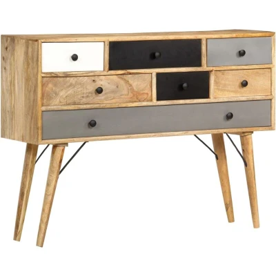 Image of vidaXL Sideboard 110x30x82 cm Solid Mango Wood