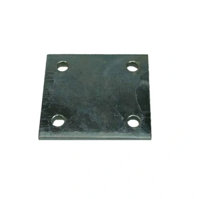 Image of Heavy Duty 4&quot; Drop Plate, Hitch height, Tow Bar, Silver, 102mm, 4 hole, Maypole