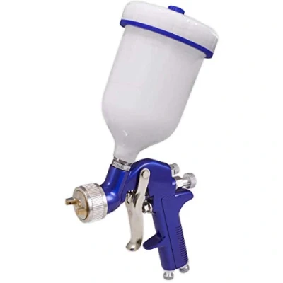 Image of Sealey Gravity Feed Spray Gun 1.3mm Set Up