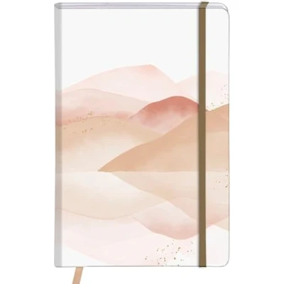 Image of Clairefontaine 115965C A Rigid Filled Notebook with Geometric Patterns A6 10.5x14.8 cm 160 Plain Pages 90g White Paper Elastic/Pocket/Bookmark Evanescence 2 visuals, libr. Random