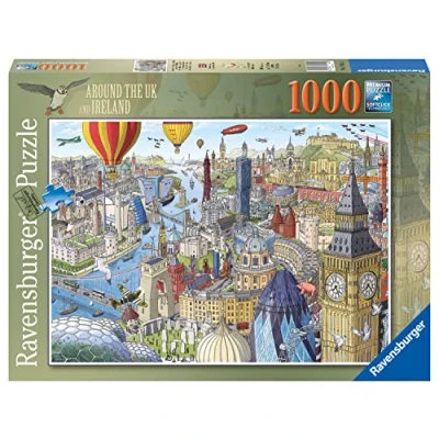 Image of Ravensburger Around The UK &amp; Ireland 1000 Piece Jigsaw Puzzle for Adults Kids Age 12 Years Up