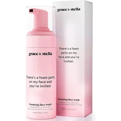 Image of Foaming Facial Cleanser (60 ml) Vegan Sensitive Skin Face Wash Limpiador Hydrating by grace and stella