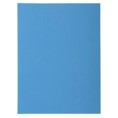 Image of Exacompta Ref 218019E Rocks Collection 1 Flap Folder 240 x 320mm in Size, Suitable for A4 Documents, 210gsm Material, Single Fold Over Blue (Pack of 50)