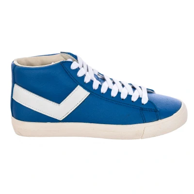 Image of Pony Mens Topstar urban style sneaker with breathable fabric 10112 CRE 06 man Blue Size EU 36