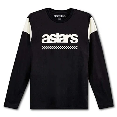 Image of Alpinestars, Old School LS Tee, Long Sleeve Shirt, Black, XXL, Men