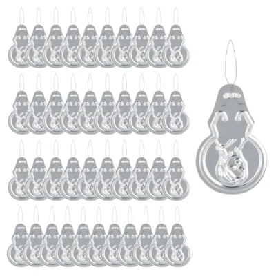 Image of 100 Pcs Aluminum Needle Threaders, Gourd Shaped Hand Sewing Threader, Easy to Insert for Cross Stitch, DIY Needlework, and Machines(Silver)