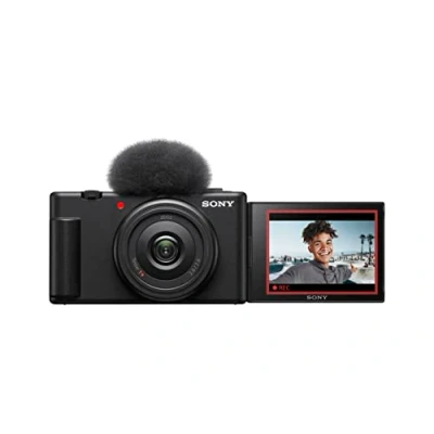 Image of Sony Vlog Camera ZV 1F Digital (Vari angle Screen, 4K Video, slow motion, features) Black