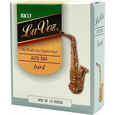 Image of Rico RJC10MH La Voz Medium Hard Strength Reeds for Alto Sax (Pack of 10)