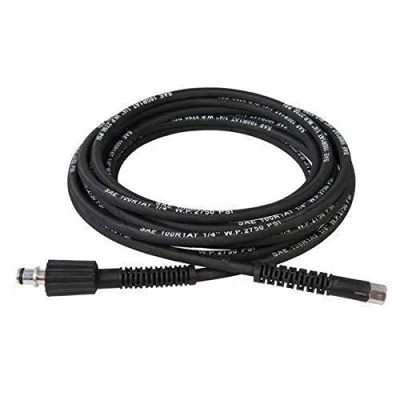 Image of Silverline 611469 Steel Armoured High Pressure Hose 10m