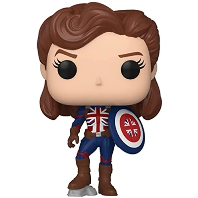 Image of Funko POP! Marvel: Marvel What If Captain Carter Collectable Vinyl Figure Gift Idea Official Merchandise Toys for Kids &amp; Adults TV Fans Model Collectors