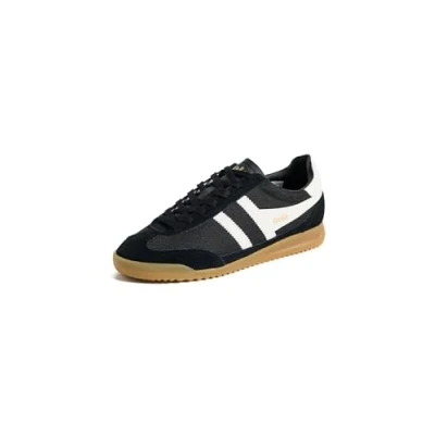 Image of Gola Tornado Womens Casual Trainers in Black Off White 8 UK