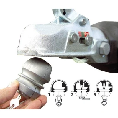Image of UNIVERSAL HITCHLOCK CARAVAN TRAILER HITCH COUPLING TOW BALL LOCK SECURITY HIGH
