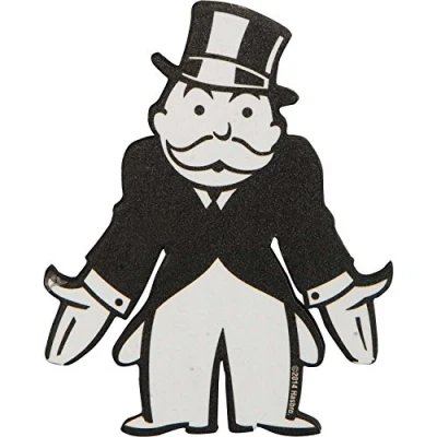 Image of Aquarius 95168 Toy, Monopoly Banker Magnet