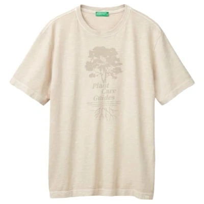 Image of United Colors of Benetton Men&#039;s 3f98u109r t Shirt, Beige, XS