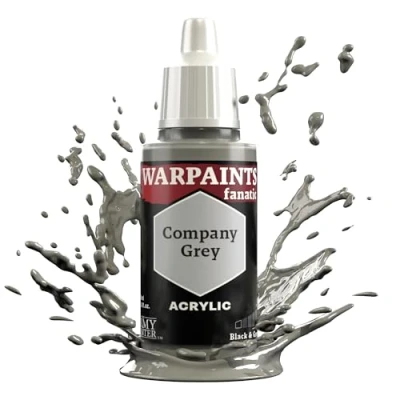 Image of The Army Painter Warpaint Fanatics Company Grey Acrylics Miniature Hobby Painting for Figures, Quality Paint Wargaming