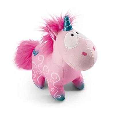 Image of NICI 49106 Cuddly Unicorn Midnight Floral 22cm Pink Standing Sustainable Made Plush, Cute Soft Toy to Cuddle and Play with, for Children &amp; Adults, Gift idea