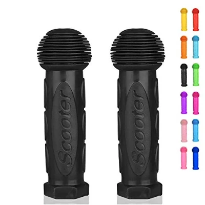 Image of OTFAITP Scooter Grip Handlebar 1 Pair Bicycle Fit for 2 3 4 Wheels Kid Kick Scooters,Children Bike,Drifting Scooter,Swing (Black)